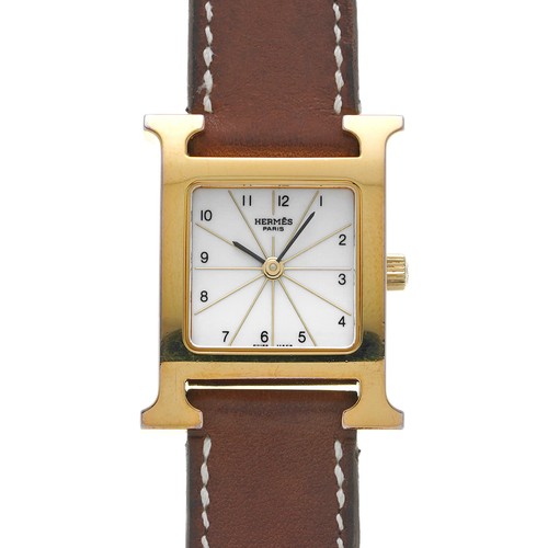 HERMÈS Orologio HERMES H Deburuturu HH1.201 bianco bianco donna orologi quarzo usato