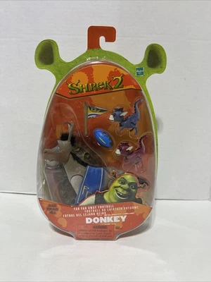 Shrek 2 Movie Far Far Away Donkey Vtg 2004 Action Figure NEW Hasbro DreamWorks - Image 1 of 4