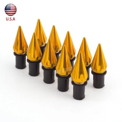 10 PCS Motorcycle Windscreen Windshield SPIKE Bolt Kit Wind Screen Bolt Screw M5 - Image 1 of 4