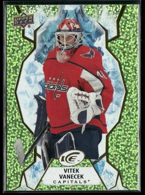 2021-22 Upper Deck Ice Vitek Vanecek Green #79 Washington Capitals - Image 1 of 2