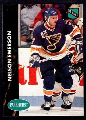 1991-92 Parkhurst Nelson Emerson Rookie St. Louis Blues #151 - Image 1 of 2