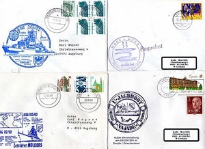 4 recibos correo naval - hacia 1990 (23462-o1) - Imagen 1 de 1