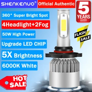 6x 6000K LED Headlight Fog Light Bulbs For 2009-2012 Dodge Ram 1500 2500 3500 - Foto 1 di 12