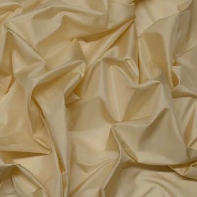 Beige Tissue Taffeta Silk, 100% Silk Fabric By The Yard, 44" Wide (TS-7319) - Image 1 of 3