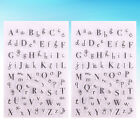  2 PCS Scrapbooking Stamps Transparent Letters Craft Clear Alphabet Earth Tones