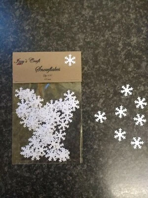 100 small Snowflakes Christmas Crafts Card Making Decorations Winter card making