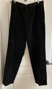 Club Room Black Mens 36-34 Straight Leg Corduroys Casual Dress Business Pants - Picture 1 of 7