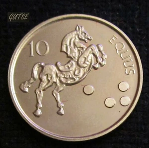 * Gutse * Slovenia, 10 Tolarjev 2006, Cavallo, Proof, Rare - Foto 1 di 2