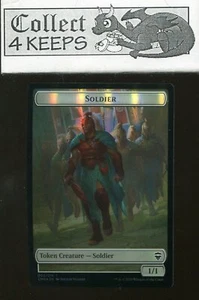 Soldier/Copy Foil Double-Sided Token Commander Legends Near Mint - Picture 1 of 2