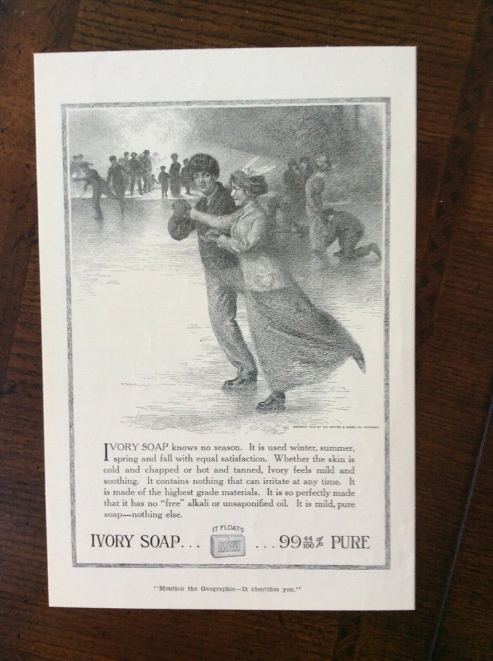 1915 vintage original ad Ivory Soap 99% Pure “It Floats” - Image 1 of 1