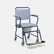 Sedia Wc con ruote piroettanti braccioli e pedane estraibili VERMEIREN 9139