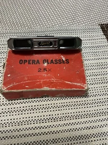 Vintage Sport Glass Opera Glasses 2.5x Made In Japan Small Compact W/Box - Picture 1 of 6