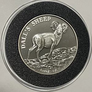 Dall’s Sheep Wildlife Series Proof Coin 2 Troy Oz .999 Fine Silver Round Medal - Picture 1 of 14