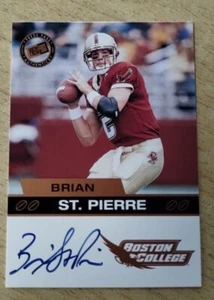 2003 Brian St. Pierre Presseausweis Auto Boston College Eagles Steelers ST - Bild 1 von 2