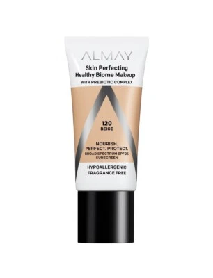 Almay Skin Perfecting Healthy Biome Makeup, 120 Beige, 1 fl. Oz Fragrance Free - Image 1 of 2
