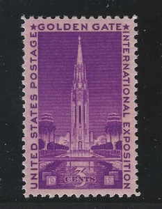 US STAMP #852 — 3c GOLDEN GATE -- SUPERB -- MINT -- GRADED 98 - Imagen 1 de 2