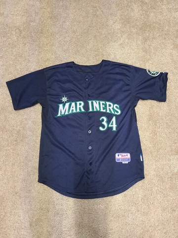 Seattle mariners Felix Hernandez #34 Majestic Jersey Size 52 Cool Base Cover