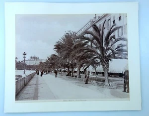 2 foto albumina 1890 circa NIZZA Nice Corso Massena + Grotta Saint-Andre - Foto 1 di 5