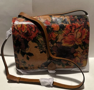 Bandolera Patricia Nash Cuero Salandra con solapa dibujo de verano - Imagen 1 de 13