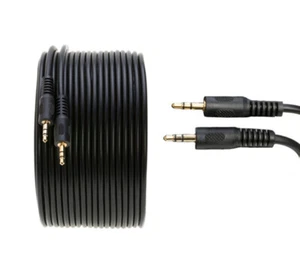 3.5mm Audio Stereo Male to Male Cable Aux Headphone Jack 3F-100FT Multi-Pack LOT - Picture 1 of 8