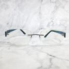 Silhouette 5231 60 6057 Eyeglasses Blue Rimless Rectangular Frames 19-140