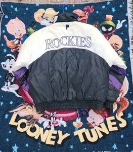 Chaqueta acolchada de invierno para hombre Colorado Rockies genuina mercancía profesional capa grande - Imagen 1 de 3