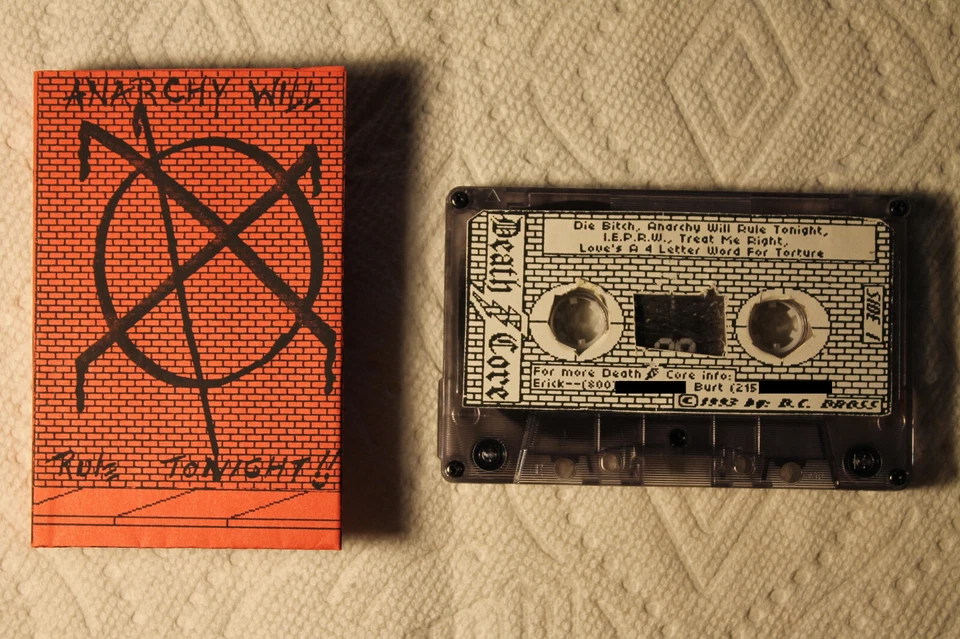 Death Core - Anarchy Will Rule Tonight US orig' private Hardcore PUNK TESTED - Image 1 of 1