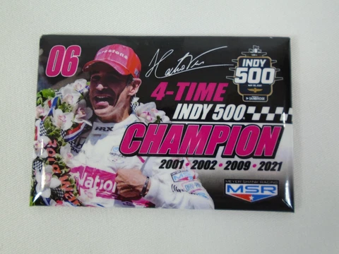 2021 Indianapolis 500 Helio Castroneves Meyer Shank Racing Champion Magnet Cover