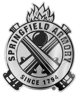 Springfield Armory Crossed Cannon Tin Sign 14"