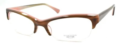 Oliver Peoples Boheme OTPI Glasses Frames Half Rim PETITE 51-17-137 Brown / Pink - Image 1 of 3