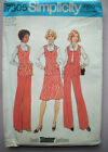 70's Tunic vest flared pants skirt dress pattern 7305 size 18 1/2 UNCUT