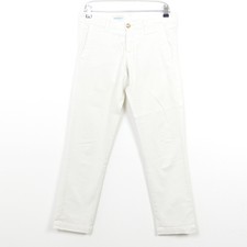 MONOCROM Hose Trousers Pants Chino Straigh Offwhite Gr. W26 
