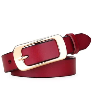 Bellissime cinture di alta qualità 100% vera pelle moda donna spillo fibbia cinture - Foto 1 di 17