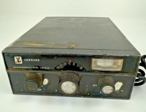 Vintage Johnson Messanger 123A CB Radio w/ Microphone Parts Only - Zdjęcie 1 z 5