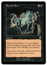 Buried Alive 2001 Odyssey Black Uncommon Sorcery MTG NM Minus Actual Pics