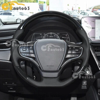 Volante de cuero perforado negro piano para 18-23 LEXUS ES250 ES300h ES350 Foto 1 de 4