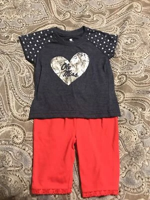 Camisa y pantalón infantil Ole Miss Rebels niñas 3-6M Foto 1 de 4