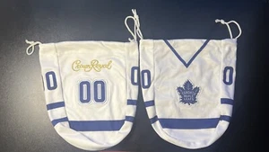 TORONTO MAPLE LEAFS AWAY WHITE CROWN ROYAL DRAW STRING BAG 00 rare - Picture 1 of 2