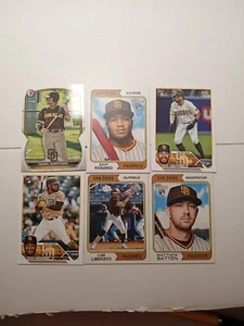 Lot Of 6 Cards, San Diego Padres RC,Montesino,Rosario,Liberator,Batten - Picture 1 of 7