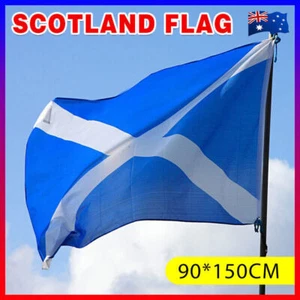 Large Scotland Scottish Flag Saltire Heavy Duty Outdoor 90 X 150 CM - 3ft x 5ft - Picture 1 of 12