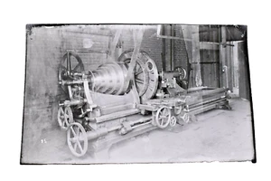 1895 Niles Tool Works grande tornio foto d'epoca stampa Kodak dimensioni 8 x 5 - Foto 1 di 10