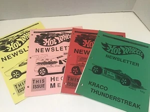 Hot Wheels Newsletter Magazines 4 Volumes from 1991, Great HW Information - Picture 1 of 5