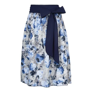 Falda tradicional traje tradicional mujer conjunto Dirndl falda azul estampado floral algodón lazo - Imagen 1 de 6