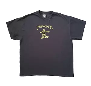 Vintage Thrasher Magazine T Shirt Extra Large Black Skateboarder Skater Graphic - Picture 1 of 12