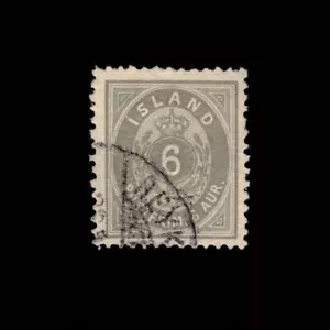 Iceland, Scott 25, Number Value, 1896-1901, used - Picture 1 of 2
