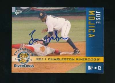2011 Multi-Ad Charleston RiverDogs Jose Mojica Signed Auto autograph tough - Image 1 of 2