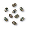 20Pcs OliveDrab Abacus Dyed Heated Natural Agate Tibetan dZi Beads 14~15x10~12mm