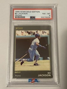 1990 STAR GOLD EDITION PROMO BO JACKSON PSA 8