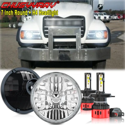 DOT 7" Pulgadas Redondas Led Faro Hi/Lo Beam Fit Mack Granite 2001-2007 CV713 Volteo Foto 1 de 4