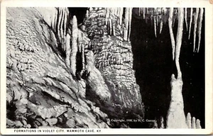 Formationen in Violet City Mammuthöhle Kentucky Postkarte - Bild 1 von 2